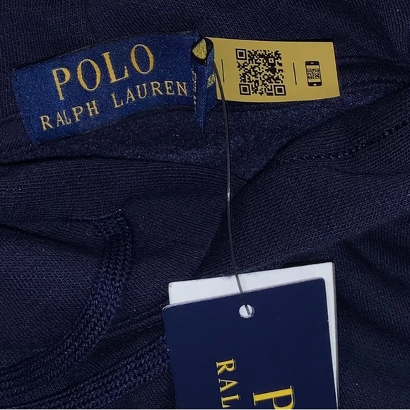 Ralph Lauren Navy Blue Hoodie with Bear Graphic - Picture 7 of 7